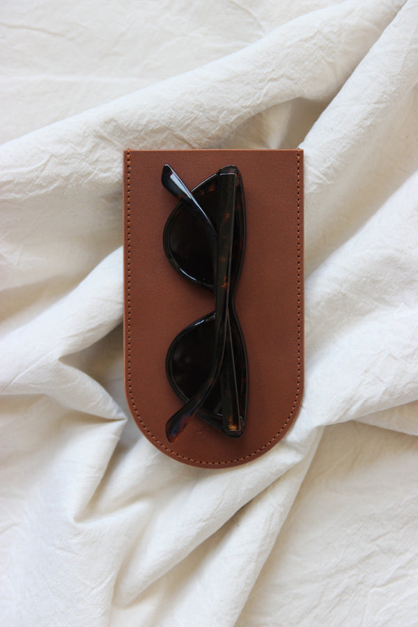 Sunglasses case brown