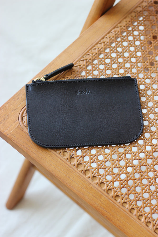 Soft Zip wallet black