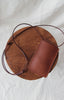 Leather phone sling brown
